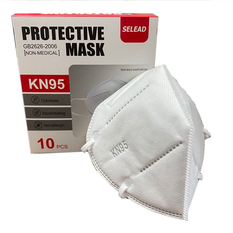 Disposabil 5 Protector împotriva plumbului Masca facială Nwoven anticolb KN95